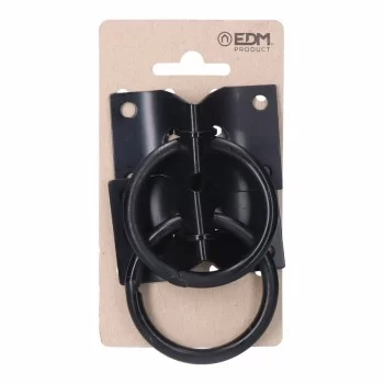 Dog parking station EDM Badge Rings 70 x 45 mm Black (2...