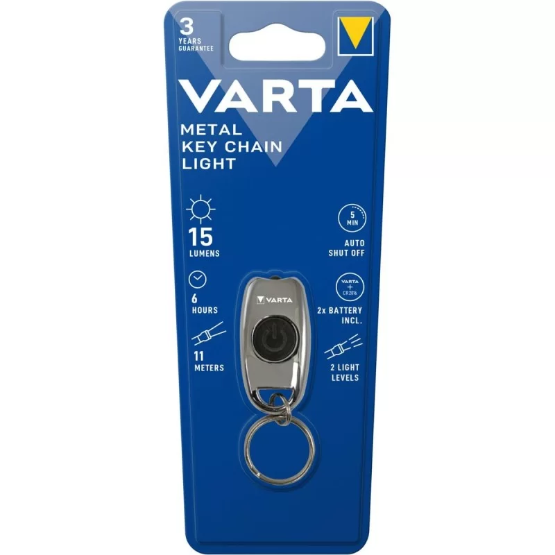 LED Torch Keyring Varta Metal Key Chain Light...