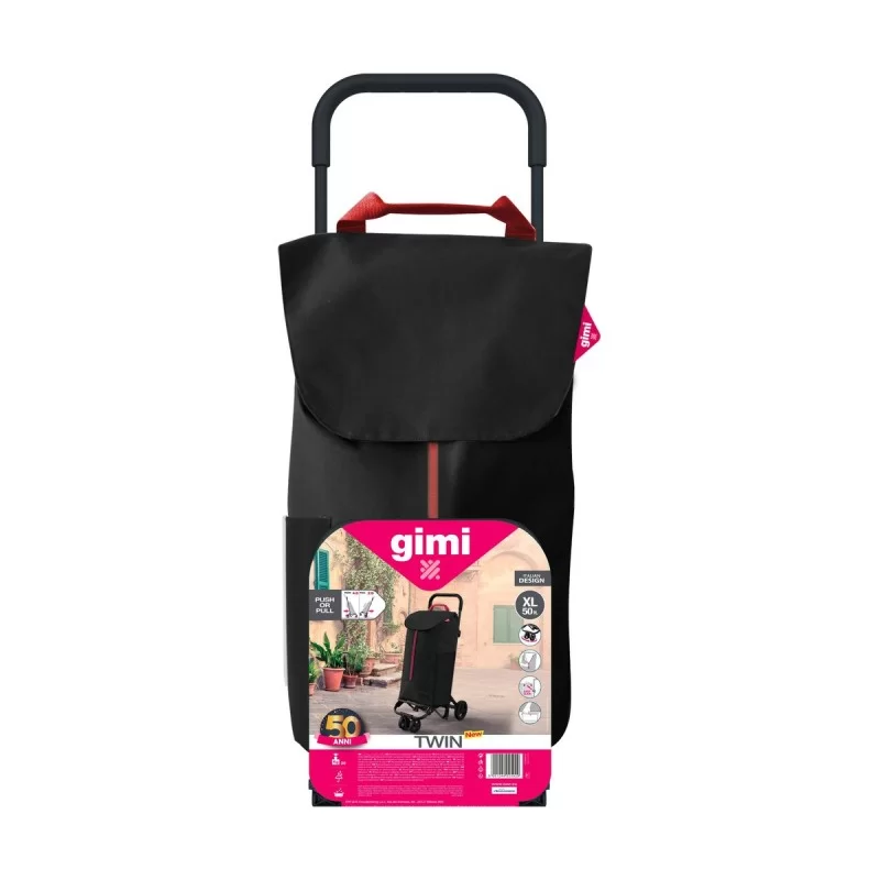 Shopping cart Gimi Twin Urban Black 50 L (39 x...
