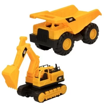 Construction Vehicles Speed & Go 13 x 27 x 19 cm (2 Units) 2