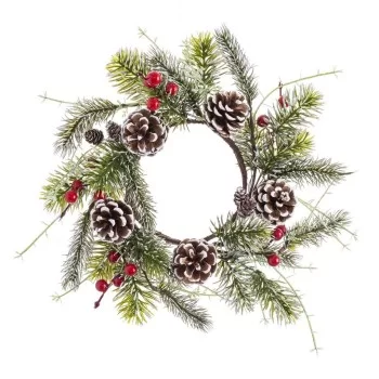 Advent wreathe Red Green White/Green Plastic Pineapples...