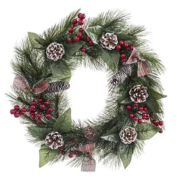 Advent wreathe White Red Green Natural PVC 40 cm 2