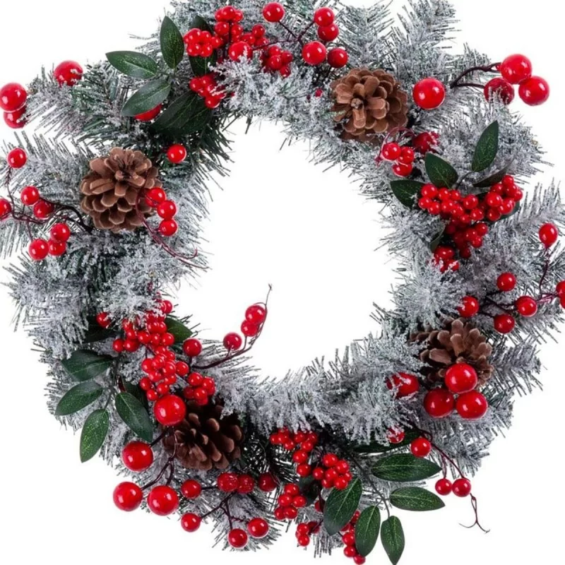 Advent wreathe Red Multicolour Plastic Foam...