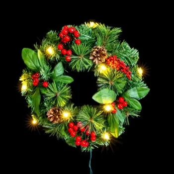 Advent wreathe PVC Multicolour Metal 30 x 30 x 10 cm 2