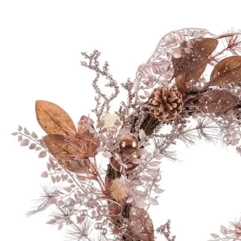 Advent wreathe Copper Rattan Plastic Pineapples 55 cm 2