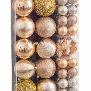 Christmas Baubles Golden (50 Units) 2