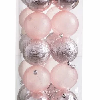 Christmas Baubles Pink 8 x 8 x 8 cm (20 Units) 2