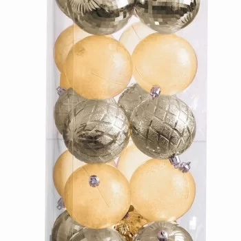 Christmas Baubles Golden 8 x 8 x 8 cm (20 Units) 2