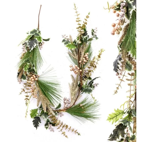 Christmas garland Multicolour Champagne 150 cm