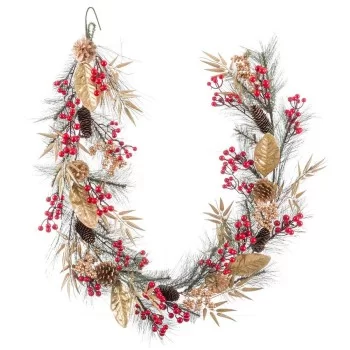 Christmas garland Multicolour Golden Plastic Pineapples...