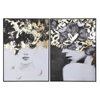 Painting Home ESPRIT Lady 103 x 4,5 x 143 cm (2 Units) 2