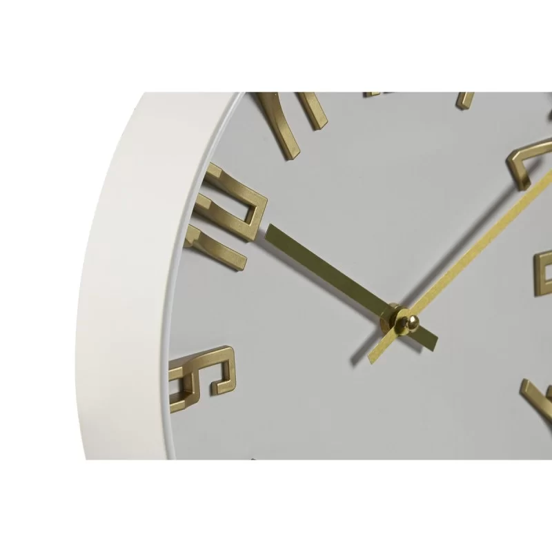 Wall Clock Home ESPRIT White Golden Silver PVC...