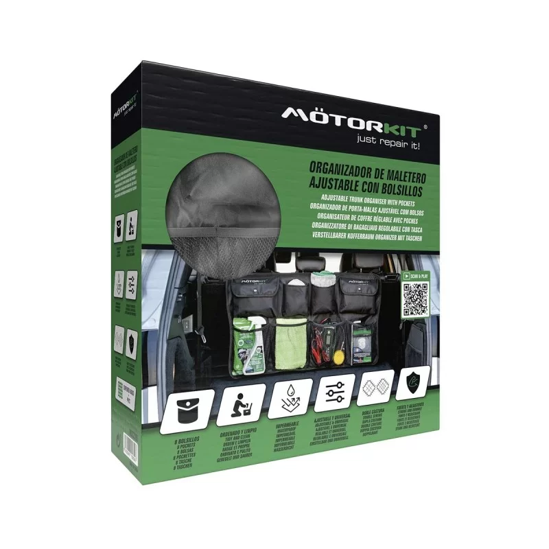 Car Boot Organiser Motorkit MOT2705 Black...