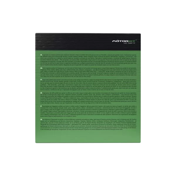 Car Boot Organiser Motorkit MOT2705 Black Adjustable