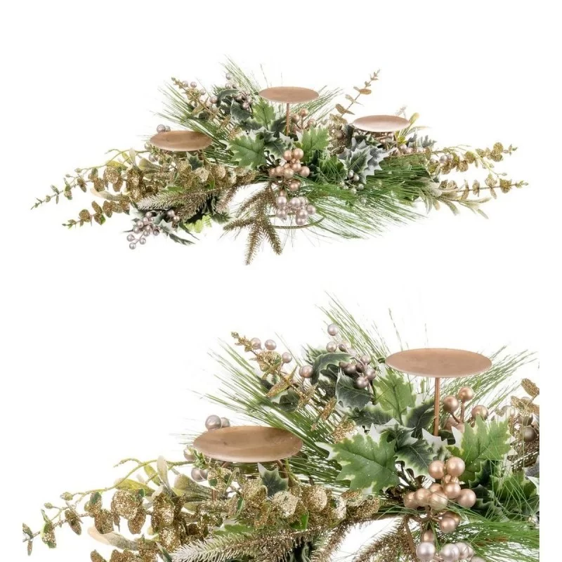 Candleholder Multicolour Champagne Metal...