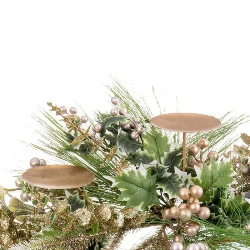 Candleholder Multicolour Champagne Metal...