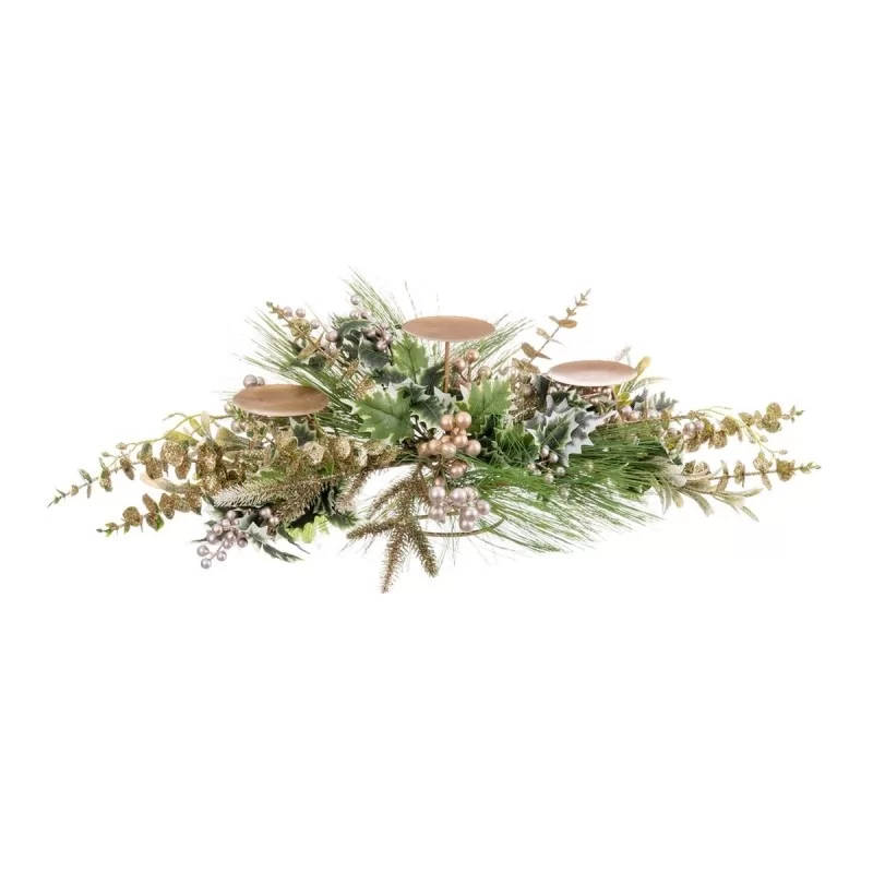 Candleholder Multicolour Champagne Metal...