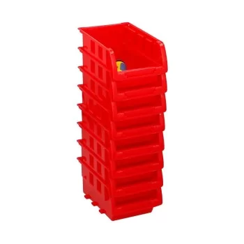Set of Stackable Organising Boxes Kinzo Red 12 x 10 cm...