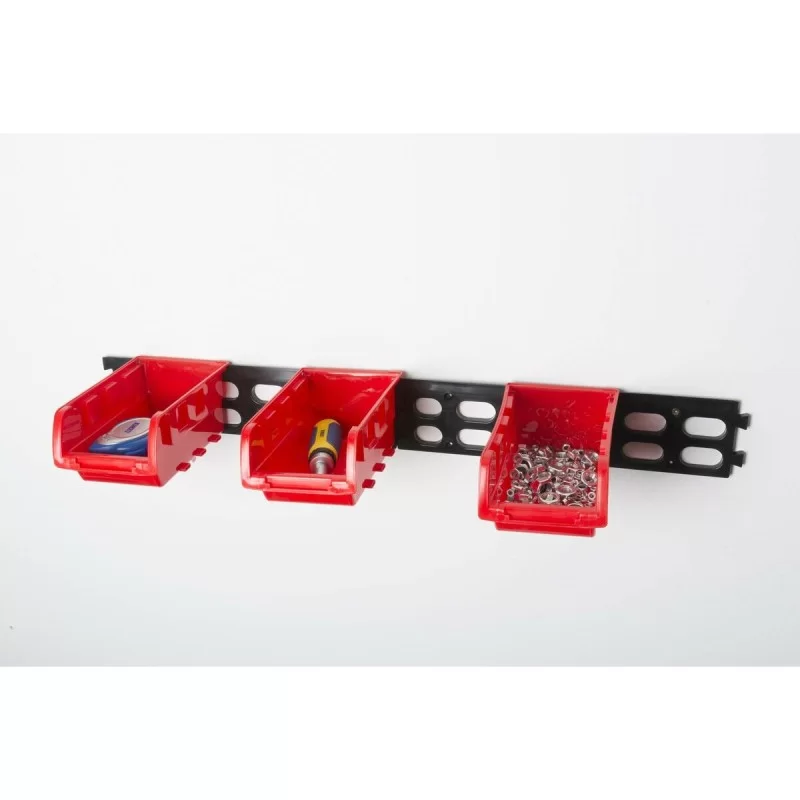 Set of Stackable Organising Boxes Kinzo Red 12...