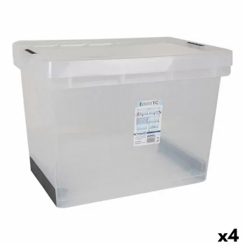 Storage Box with Lid Evolution Transparent 57 x 39 x 41...