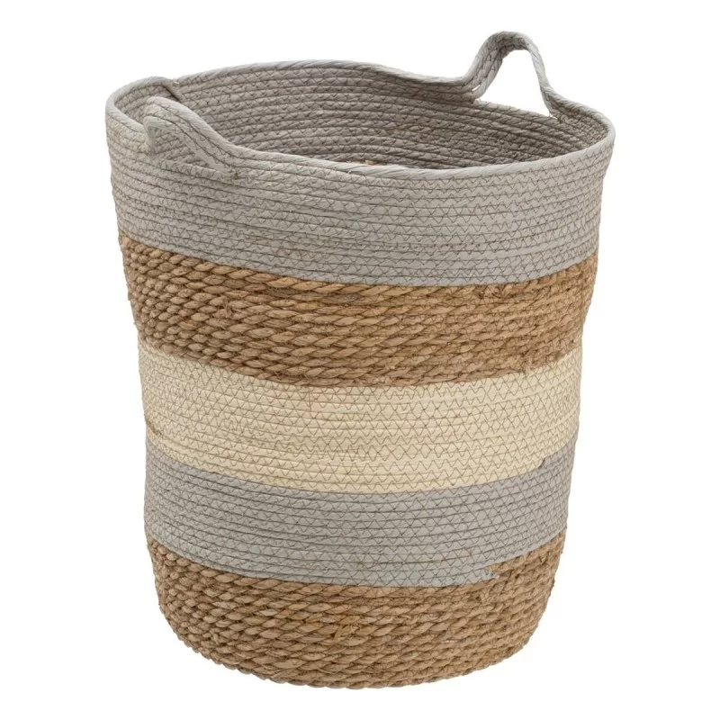 Set of Baskets Natural Grey Natural Fibre 48 x...