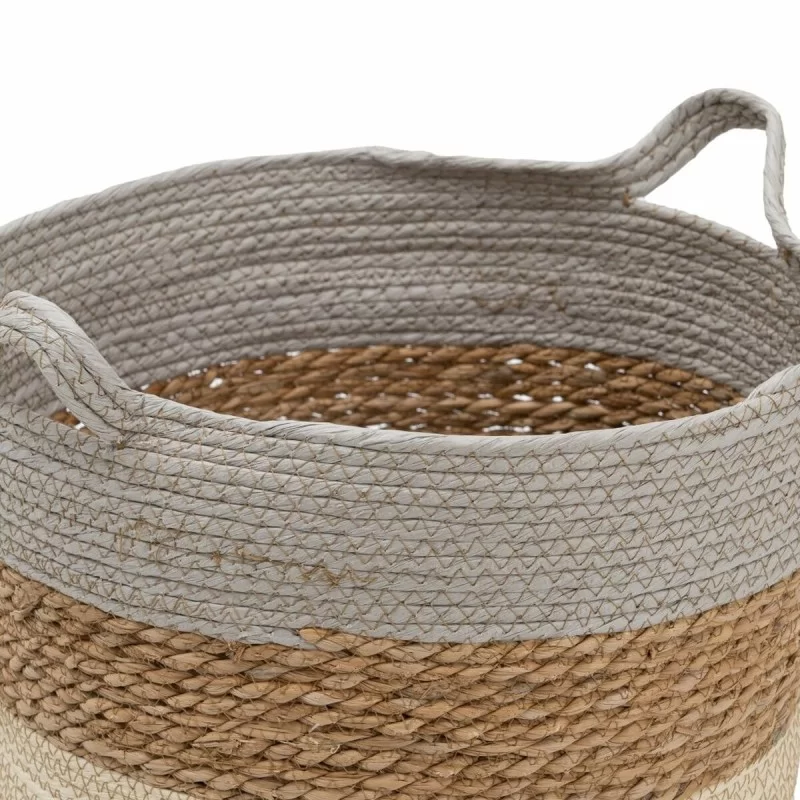 Set of Baskets Natural Grey Natural Fibre 48 x...