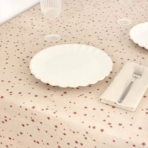 Stain-proof tablecloth Mauré Merry Christmas 200 x 155 cm