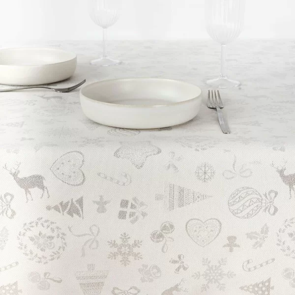 Stain-proof tablecloth Mauré Christmas 155 x 155 cm