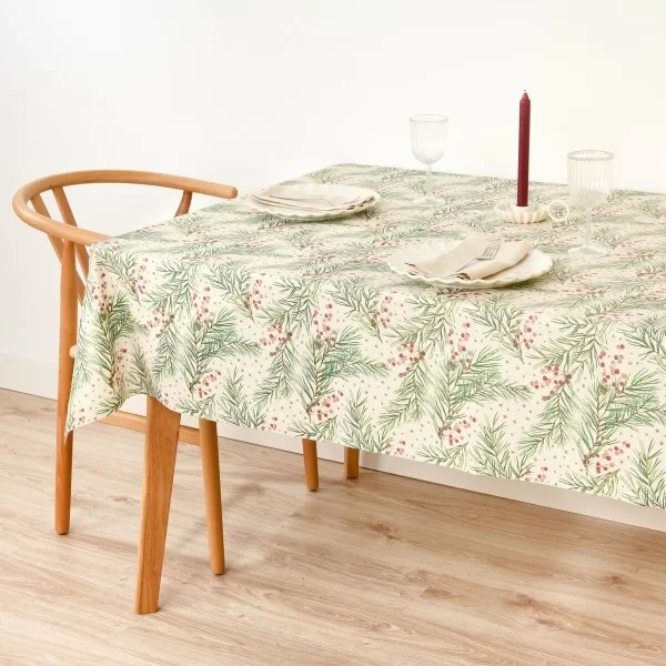 Stain-proof tablecloth Mauré Merry Christmas 100 x 155 cm