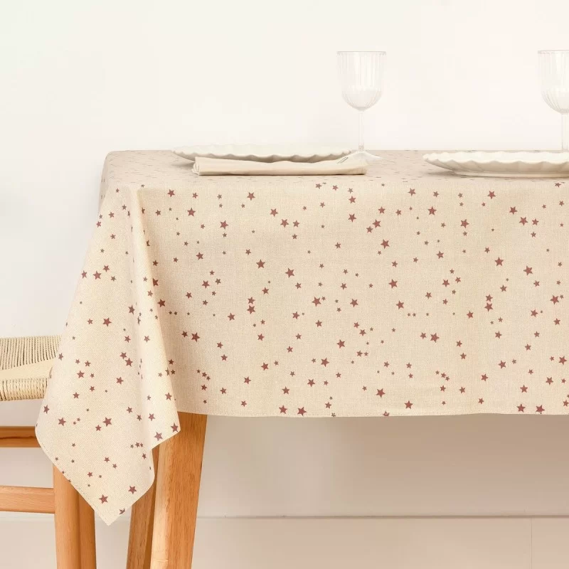 Stain-proof tablecloth Mauré Merry Christmas 240 x 155 cm