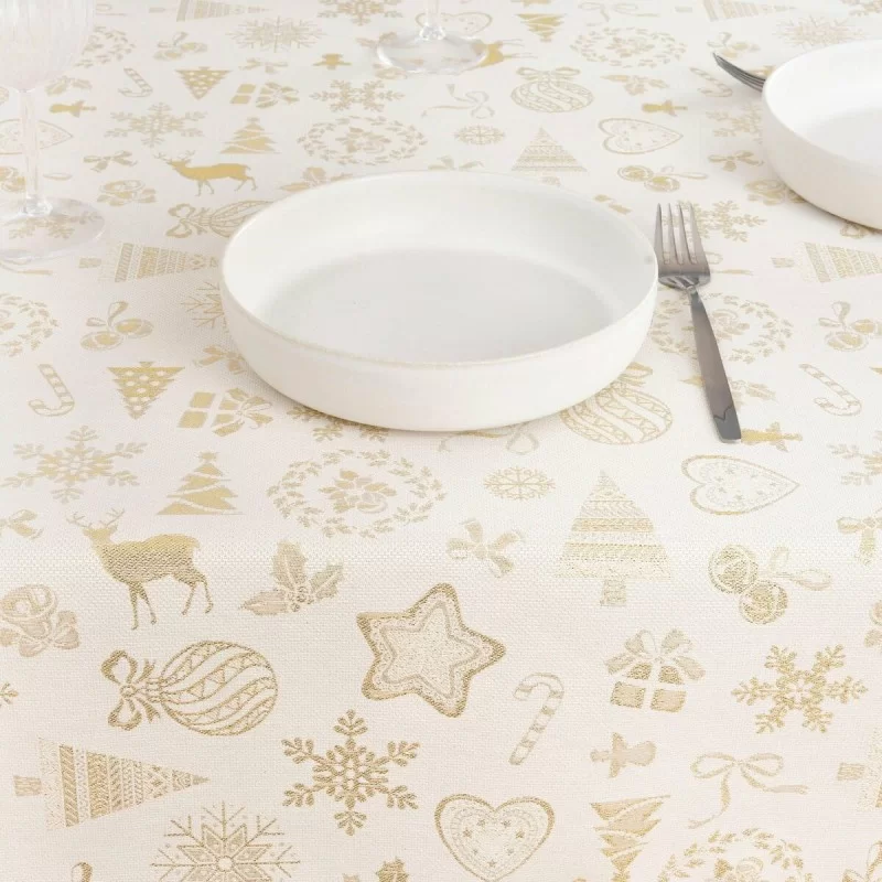 Stain-proof tablecloth Mauré Christmas 200 x...