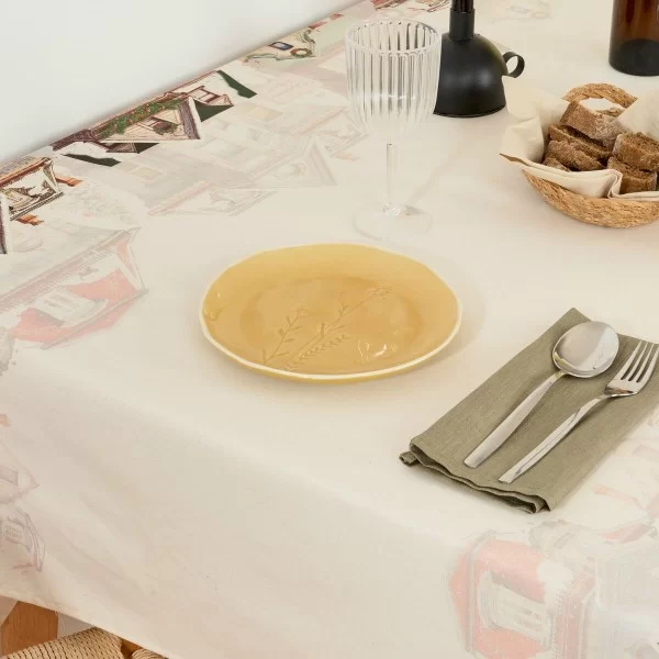 Stain-proof tablecloth Mauré Christmas City 400 x 155 cm