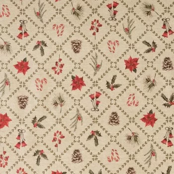 Stain-proof tablecloth Mauré Christmas Flowers 240 x 155 cm 2