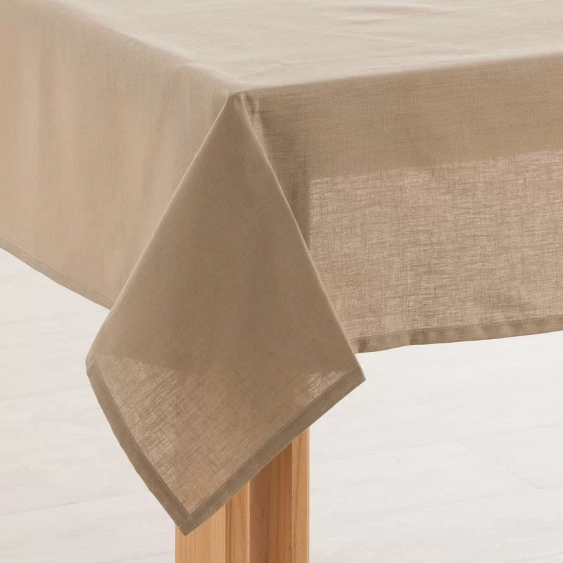 Tablecloth Mauré 300 x 150 cm Taupe