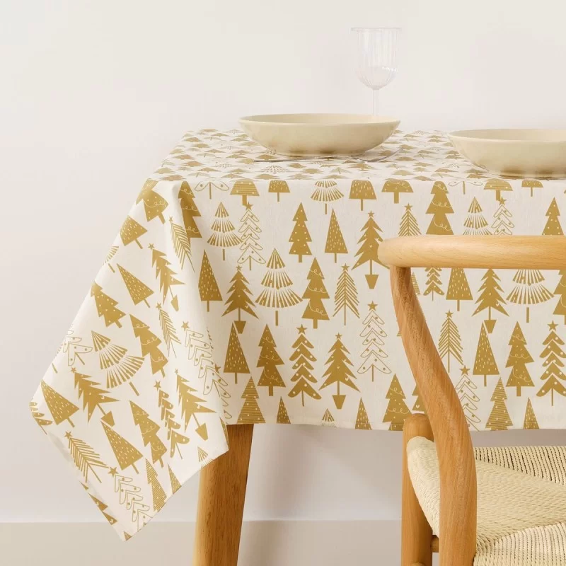 Stain-proof resined tablecloth Mauré Christmas 250 x 140 cm