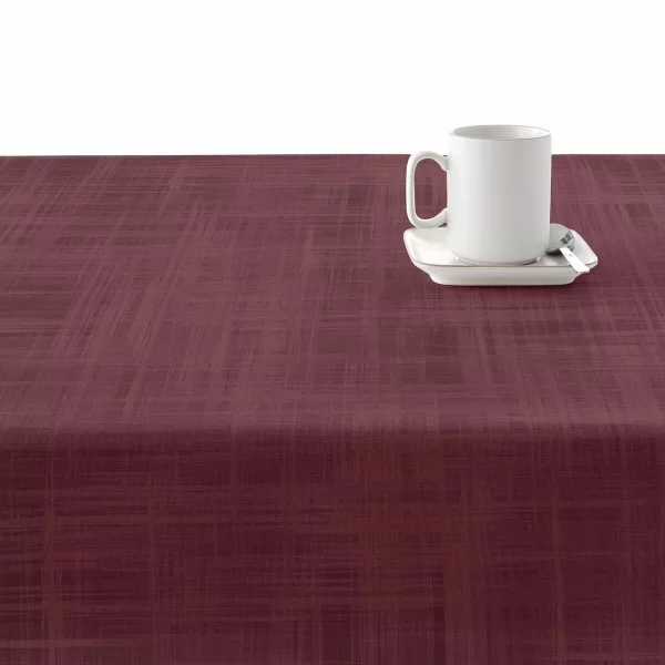 Stain-proof resined tablecloth Mauré Burgundy 250 x 140 cm