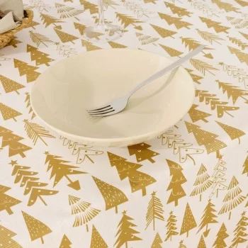 Stain-proof resined tablecloth Mauré Christmas 200 x 140 cm