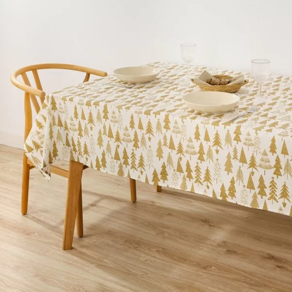 Stain-proof resined tablecloth Mauré Christmas 250 x 140 cm