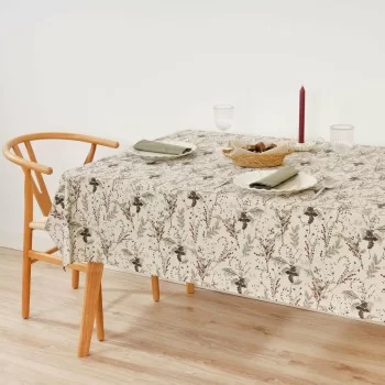 Stain-proof resined tablecloth Mauré Christmas Mistletoe...