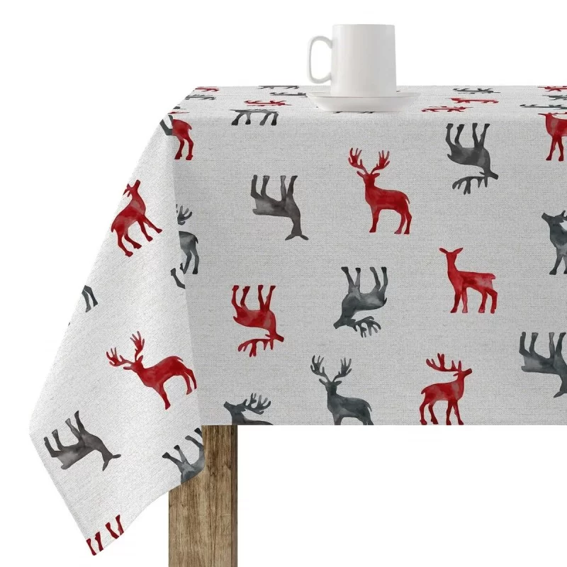 Stain-proof resined tablecloth Mauré Merry Christmas 300 x 140 cm