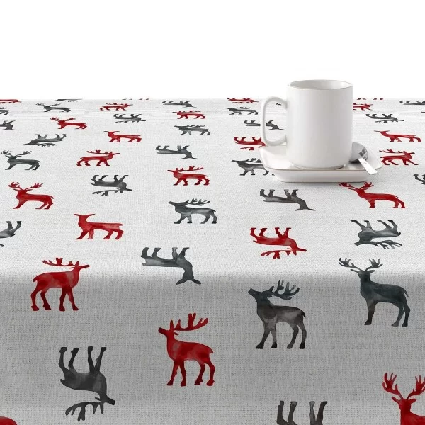Stain-proof resined tablecloth Mauré Merry Christmas 300 x 140 cm