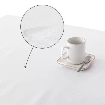 Stain-proof resined tablecloth Mauré Merry Christmas 140... 2