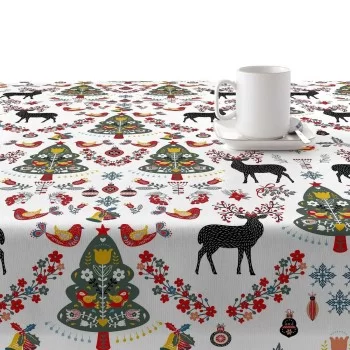 Stain-proof resined tablecloth Mauré Merry Christmas 300... 2