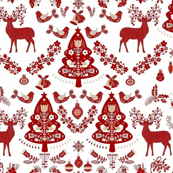 Stain-proof resined tablecloth Mauré Merry Christmas 200 x 140 cm