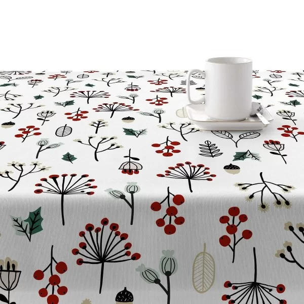 Stain-proof resined tablecloth Mauré Merry Christmas 300 x 140 cm