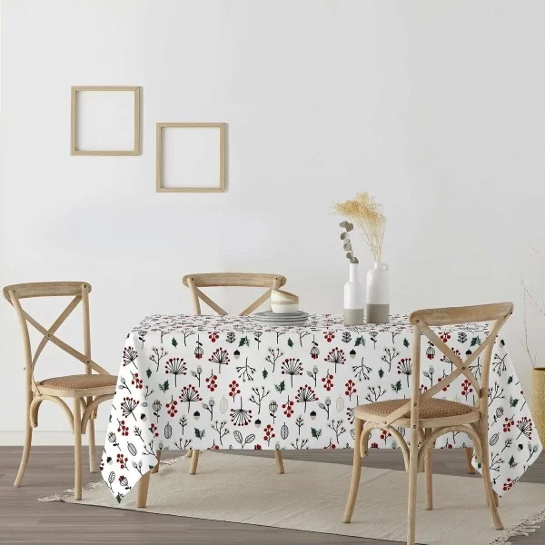 Stain-proof resined tablecloth Mauré Merry Christmas 100 x 140 cm