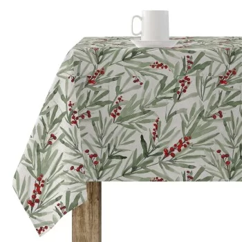 Stain-proof resined tablecloth Mauré Merry Christmas 140...