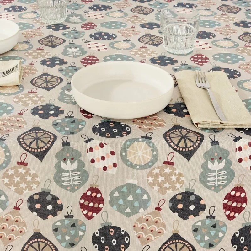 Stain-proof resined tablecloth Mauré Merry...