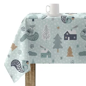 Stain-proof resined tablecloth Mauré Merry Christmas 300...