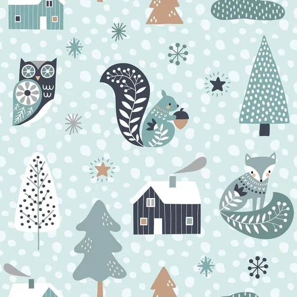 Stain-proof resined tablecloth Mauré Merry Christmas 300 x 140 cm